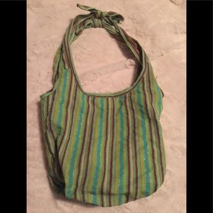 Striped Shoulder bag/tote